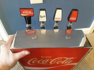 RARE Vintage Cornelius 4 Tap Coca - Cola Fountain Soda Dispenser Ice Cream Parlor 2
