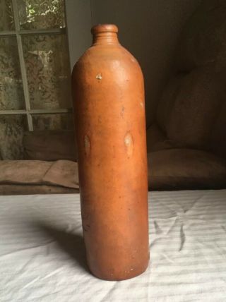 Antique Vintage Stoneware Pottery Liquor Bottle Jug Crock 4
