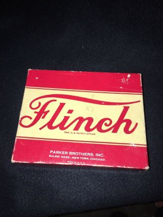 Vintage Flinch Card Game 1938 W/instructions Complete