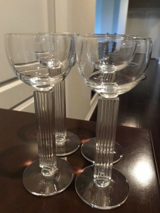 4 Rare Libbey " Embassy " 4900 3oz.  Wine Glasses