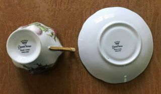 Collectible Queen Anne Bone China Footed Tea Cup And Saucer Made In England 2
