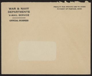 1945 US V - Mail HQ Sq Tr S,  100th Infantry Division (France),  APO 447,  NY,  NY 2