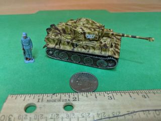 Marx Miniature Playset Wwii German Tiger Tank & German Soldier,  Toy Soldiers