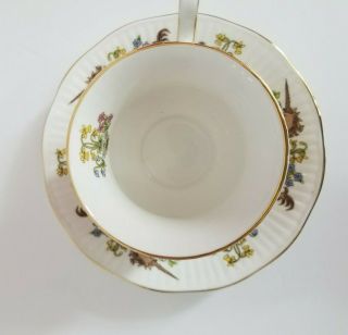 Schmid England Queen ' s Bone China Tea Cup With Saucer Unicorn Print 3