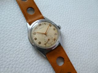 Elegant Very Very Rare Vintage Steel Zenith Men 