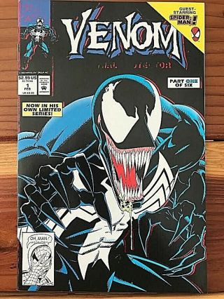 Venom: Lethal Protector 1 Black Error Variant Rare Sharp Stan Lee,  Holy Grail