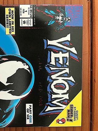 Venom: Lethal Protector 1 Black Error Variant Rare SHARP Stan Lee,  Holy Grail 3
