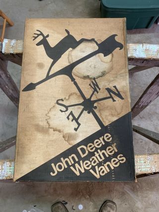 Nos Nib John Deere “leaping Deer” Weathervane Rare Vintage