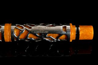 Delta 25th Anniversary Pen 18k gold nib ultra rare 250 made fountain pen 7