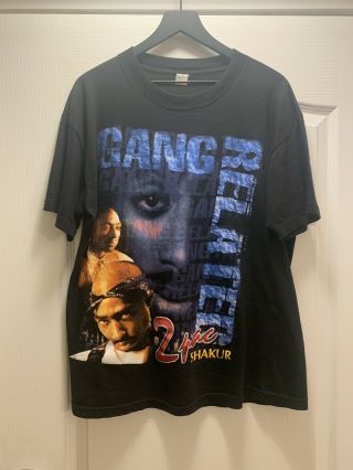 Vintage Vtg Tupac 2pac Gang Related Rap Tee Rap Shirt Wu Tang Nas