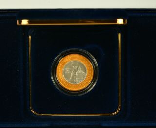 2000 - W Library of Congress Bimetallic Ten Dollar Gold & Platinum Coin RARE 6