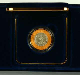 2000 - W Library of Congress Bimetallic Ten Dollar Gold & Platinum Coin RARE 7