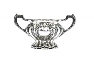 Antique Gorham Chantilly Grand Waste Bowl For Tea Set Fancy Sterling Silver A912