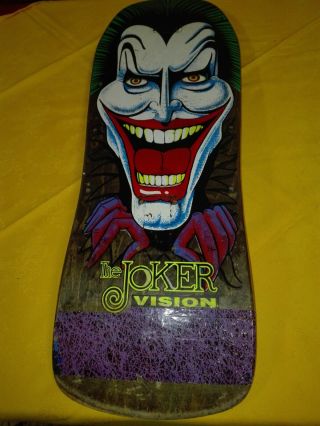 Skateboard Very Rare Joker Vision 1989
