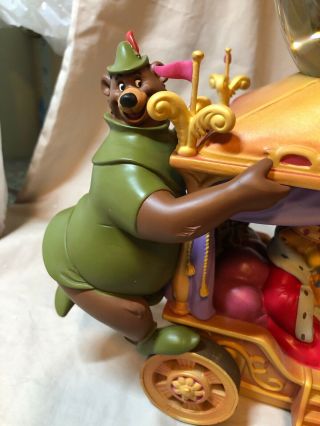 RARE Disney Store Exclusive 35th Anniversary Robin Hood Musical Snowglobe NIB 3