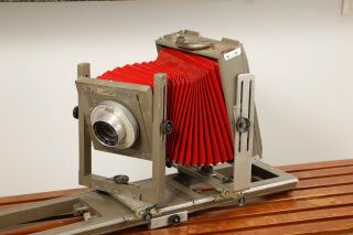 Vintage Burke And James 8x10 Large Format View Camera W/ 14 Inch Ektar Lens Ilex