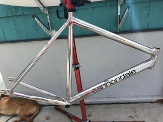 1993 56 57 cm Cannondale TRACK frame polished no dents rare & sexy 2