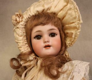 18 Inch Heinrich Handwerck Simon and Halbig German Bisque Antique Doll Adorable 6