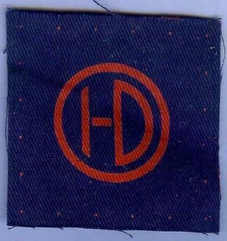 British Army Cloth Patch Formation Sign Wwii - - 51st (highland) Division Printed