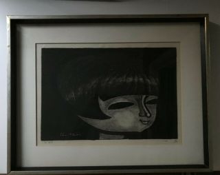 Shuzo Ikeda - Japanese Vintage Woodcut - Mid Century -