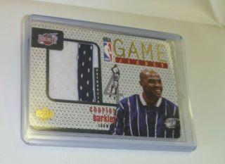 1997 - 98 Upper Deck Ud Gj1 Charles Barkley Game Jersey Card Ssp Rare