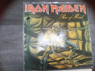 Iron Maiden Piece Of Mind Colombia Blue Promo Ultra Rare