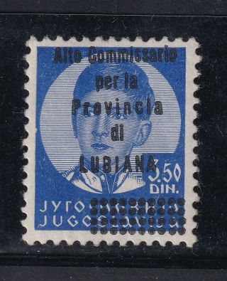 Lubiana - 1941 3,  50 D Oltremare Not Issued Type E Expertize Very Rare Mnh