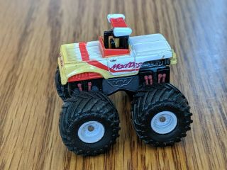 Micro Machines Vintage 1990 Mad Dog Monster Truck White with removable top M57 3
