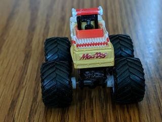 Micro Machines Vintage 1990 Mad Dog Monster Truck White with removable top M57 4