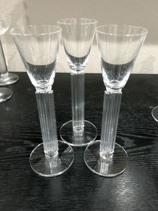 3 Rare Libbey " Embassy " 4900 Stemware Sherry Glasses