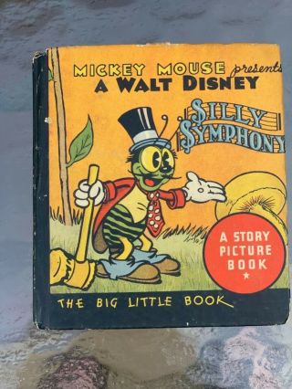 Antique Big Little Book Mickey Mouse Presents A Walt Disney Silly Symphony 1934