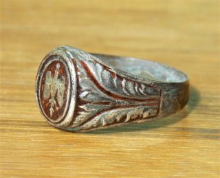 polish commemorative silver ring,  WWII,  WW2 2