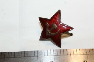 Sign Soviet Red Star Ussr Russian Army Red Star Hat Cap Cockade Wwii