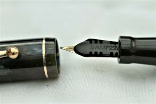 Vintage SWAN MINOR SM 2/57 - Self Filling - Fountain Pen - C1937 - UK 3