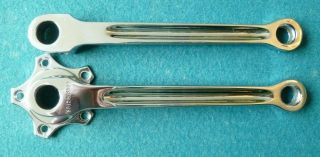 Vintage 1930s - 40s Constrictor / Bsa Double Fluted Crank Set.