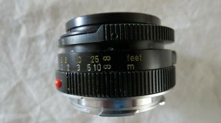 RARE LEITZ SUMMICRON - M MADE CANADA 1:2 35MM CAMERA LENS HOOD & FILTER 1980 5