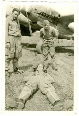 German Bf110 and pilots from Jg26.  WW2,  photo 2