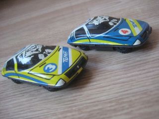 = 2 Soviet Ussr Vintage Metal Racing Cars Toy Made In 1970 