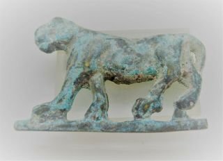 Circa 300 - 400ad Roman Era Imperial Bronze Panther Statue