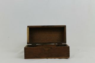 Vintage Small Real Wooden Handmade Box Trinket Storage Keepsake Jewelry Wood Oak
