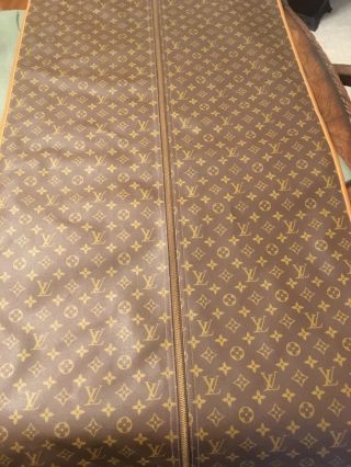 Vintage Authentic Louis Vuitton Canvas Monogram Garment Bag 45 