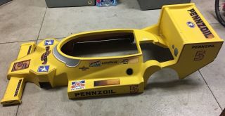 Go Kart Fiberglass Body Vintage Pennzoil Yellow