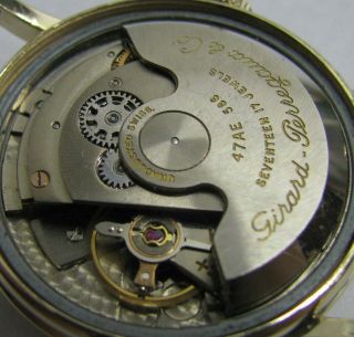 Vintage Girard Perregaux Gyromatic 10K Gold GF Automatic Mens Watch 1950s 10