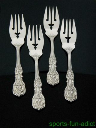 4pc Francis I By Reed & Barton 925 Sterling Silver 6 1/8 " Salad Forks -