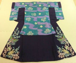Antique,  Japanese Kimono,  Kasanegi Inner,  Silk,  Bridal Costume,  Rare P040947