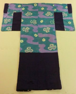 ANTIQUE,  Japanese kimono,  KASANEGI Inner,  Silk,  Bridal Costume,  RARE P040947 5