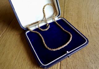 Vintage Solid 9ct Gold Rope Chain,  9.  3 Grams,  Retro Wedding,  Not Scrap 4