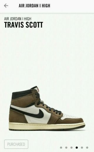 Rare Jordan 1 Travis Scott Size 11 100 Authentic From Nike Snkrs 5