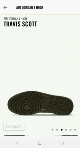 Rare Jordan 1 Travis Scott Size 11 100 Authentic From Nike Snkrs 7