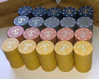 Mullet Bay Grand Casino Black Jack/poker Chips “400” Vtg $25 Similar To Paulson